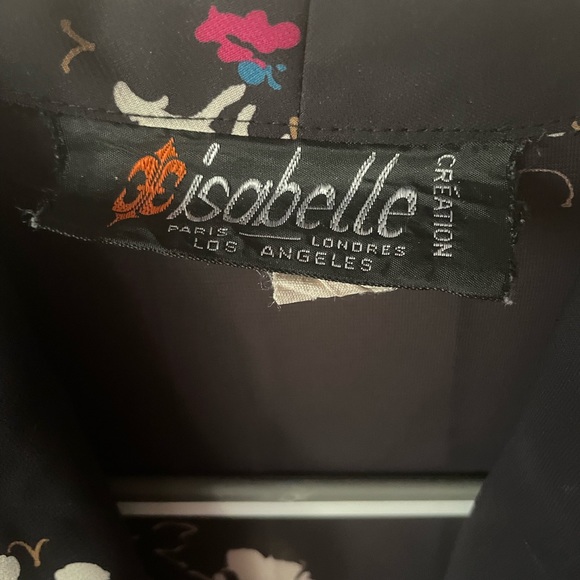 VINTAGE floral blouse with pearl buttons - Picture 3 of 4